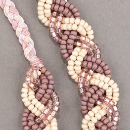 Bella Braid Necklace Strawberries and Cream